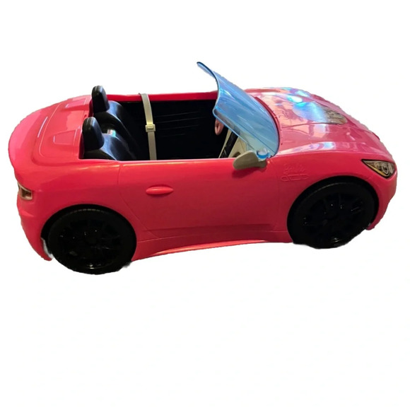 Barbie Pink Convertible 2-Seater Vehicle Doll W/ Rolling Wheels New Open Box - Picture 1 of 5
